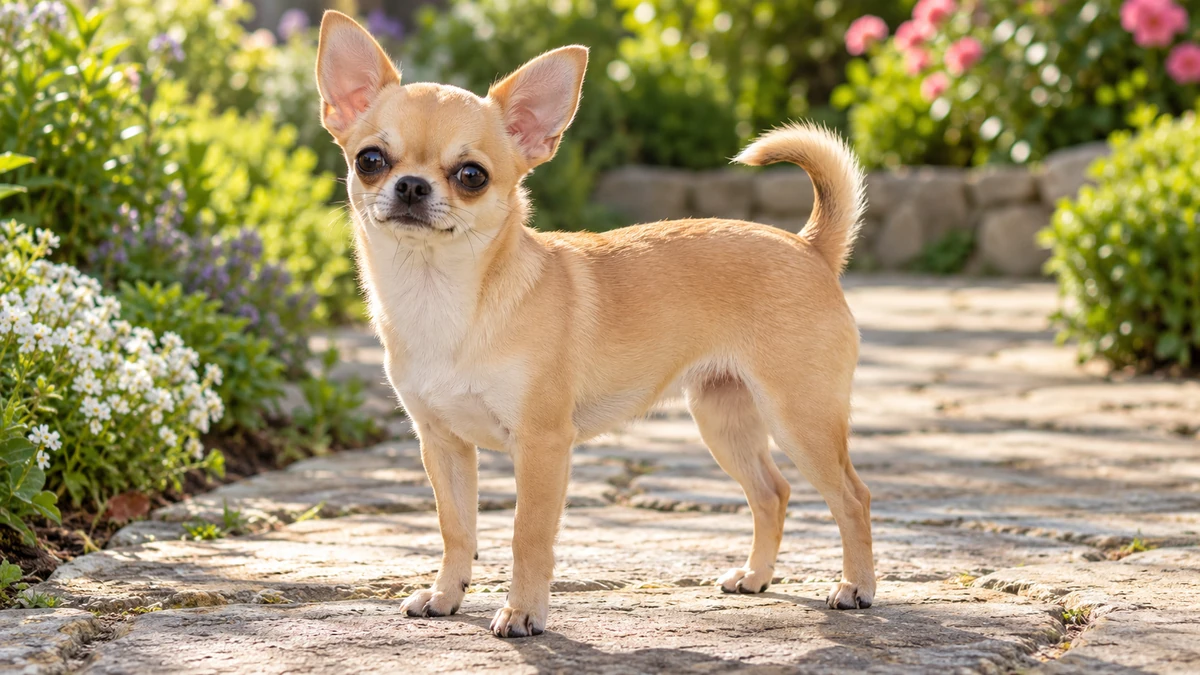 Chihuahua köpek — fawn (açık kahve) renk